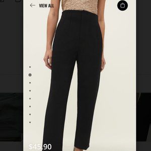 ASOS Black Pleated Ankle Pant